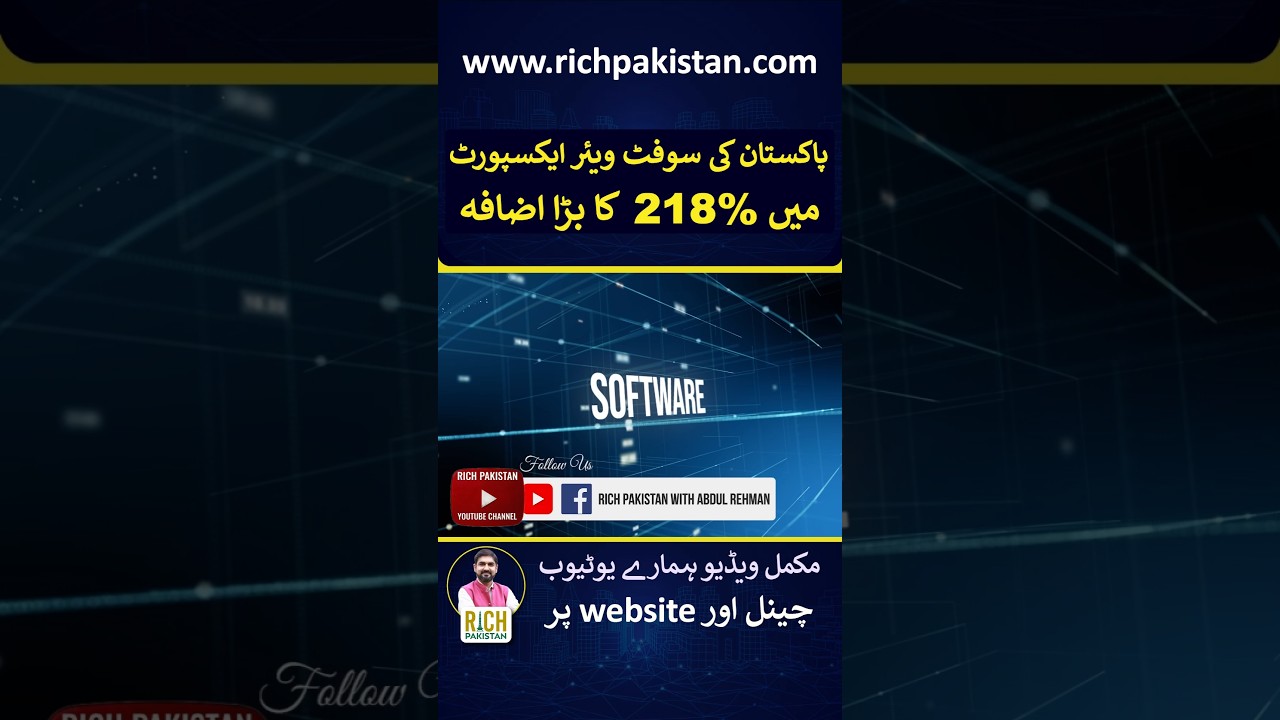 Pakistan's Software exports increased by 218%.#software #pakistansoftware