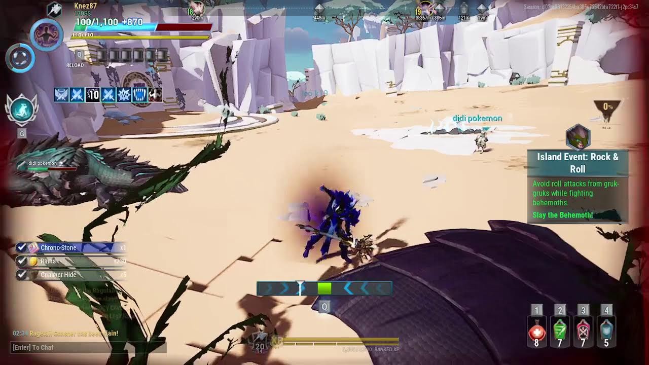 Dauntless Hammer Build x2 - Part and stagger damage