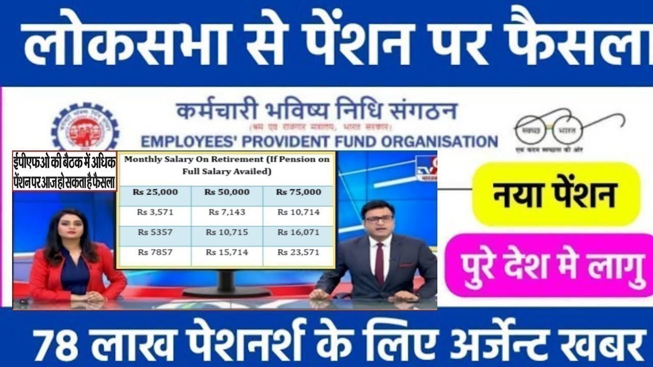 पेंशनर्स के लिए बड़ी खबर | EPFO, EPS Pension Update Today | eps 95 latest news today | EPS 95 Pension
