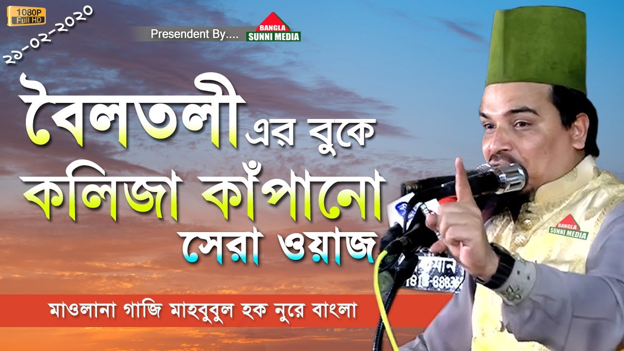 বৈলতলী এর বুকে কলিজা কাঁপানো সেরা ওয়াজ । মাহাবুবুল হক নুরে বাংলা । Bangla Waz 2020