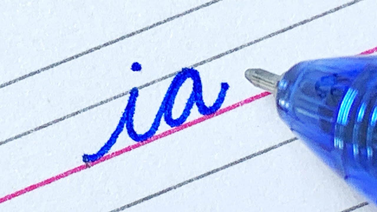 Cursive writing for beginners Lesson 12 | Connecting letters i, a to z |Cursive handwriting practice