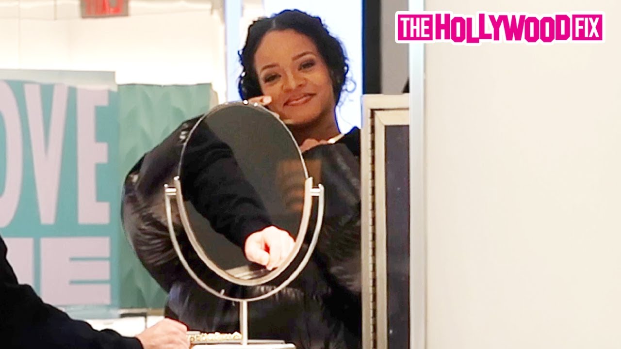 Pregnant Rihanna Goes Jewelry Shopping For Her New Baby With ASAP Rocky At Tiffany's In New York