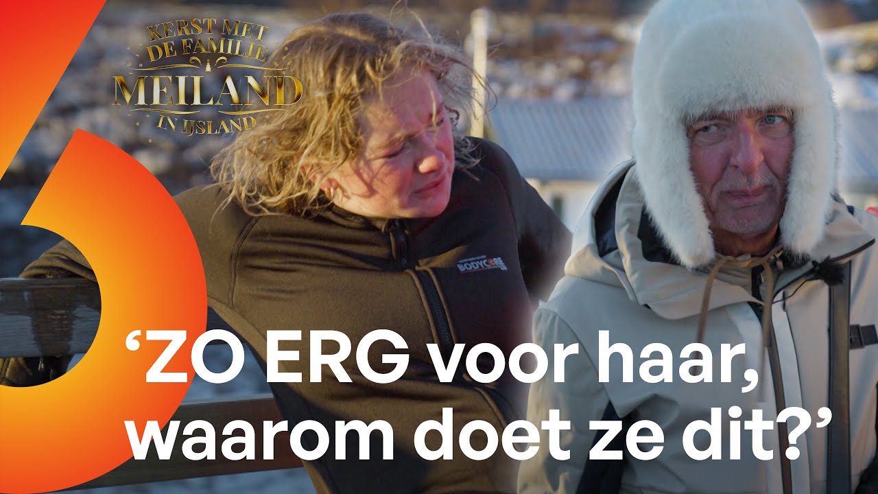 DRAMA! Maxime HELEMAAL ONDERKOELD door IJSKOUD water! 😱 | Kerst met de familie Meiland in IJsland