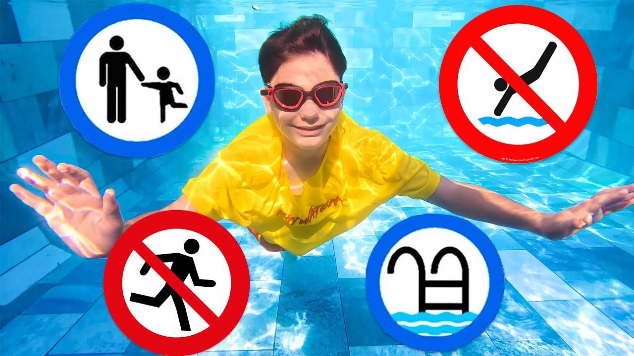 Swan apprend les règles de sécurité dans la piscine - Safety Rules In The Pool