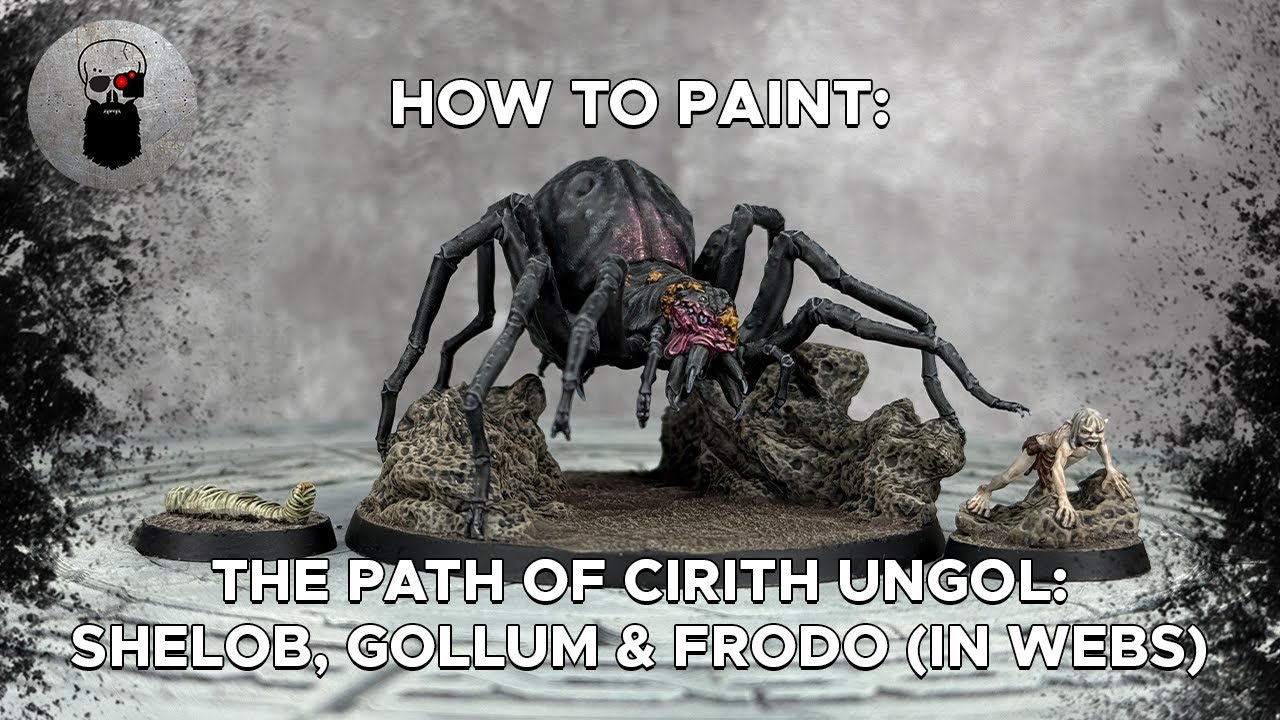Contrast+ How to Paint: The Path of Cirith Ungol: Shelob, Gollum and Frodo (in Webs)