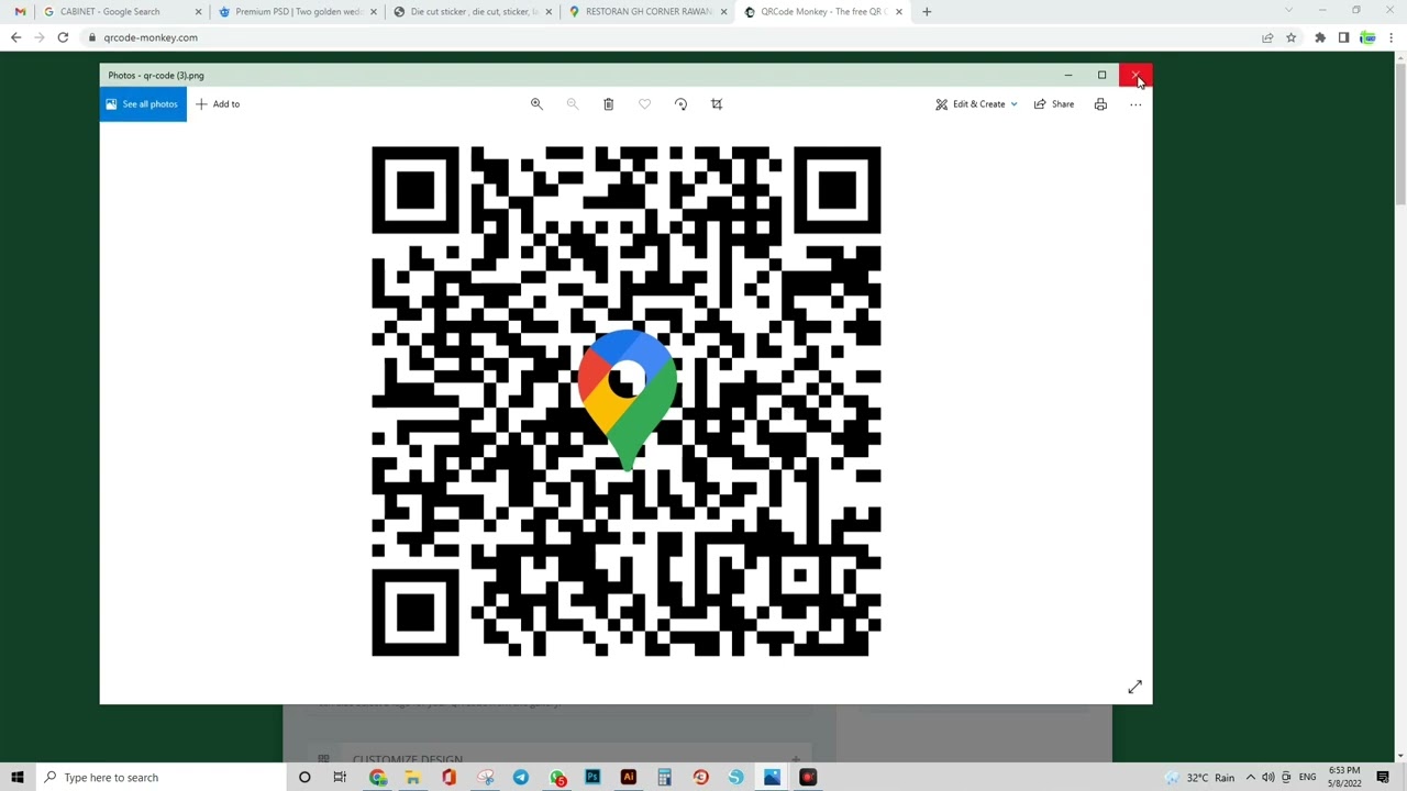 cara membuat QR Code lokasi tempat Majlis Kahwin dan lain lain
