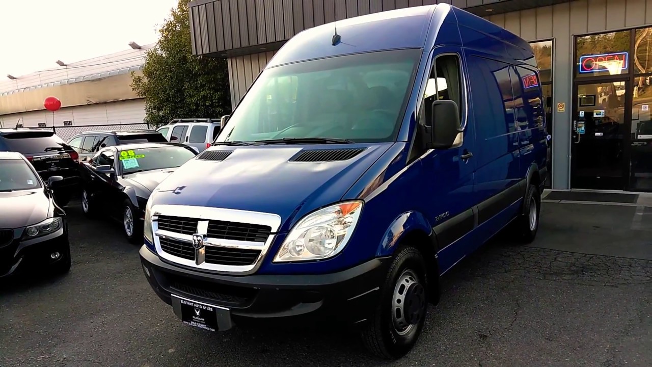 2007 DODGE SPRINTER 3500 CRD DIESEL CARGO VAN HIGH TOP