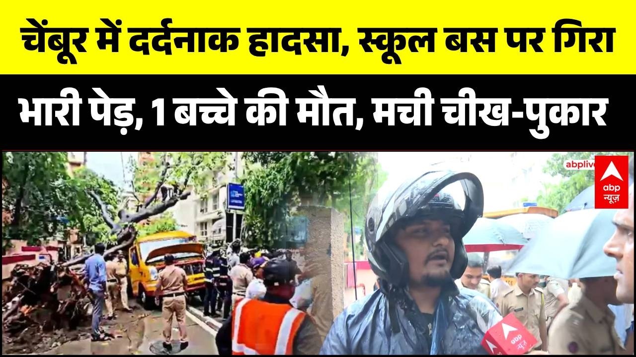 Mumbai Chembur Tree Collapse: स्कूल बस पर गिरा पेड़, मची चीख-पुकार, ग्राउंड रिपोर्ट जानिए