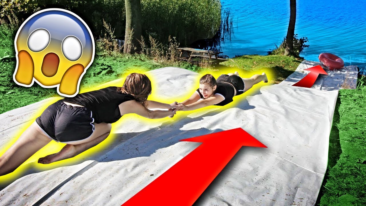 EXTREMALNY WATER SLIDE DO JEZIORA / LUURE Z EKIPA *GROŹNE WYPADKI !!!*