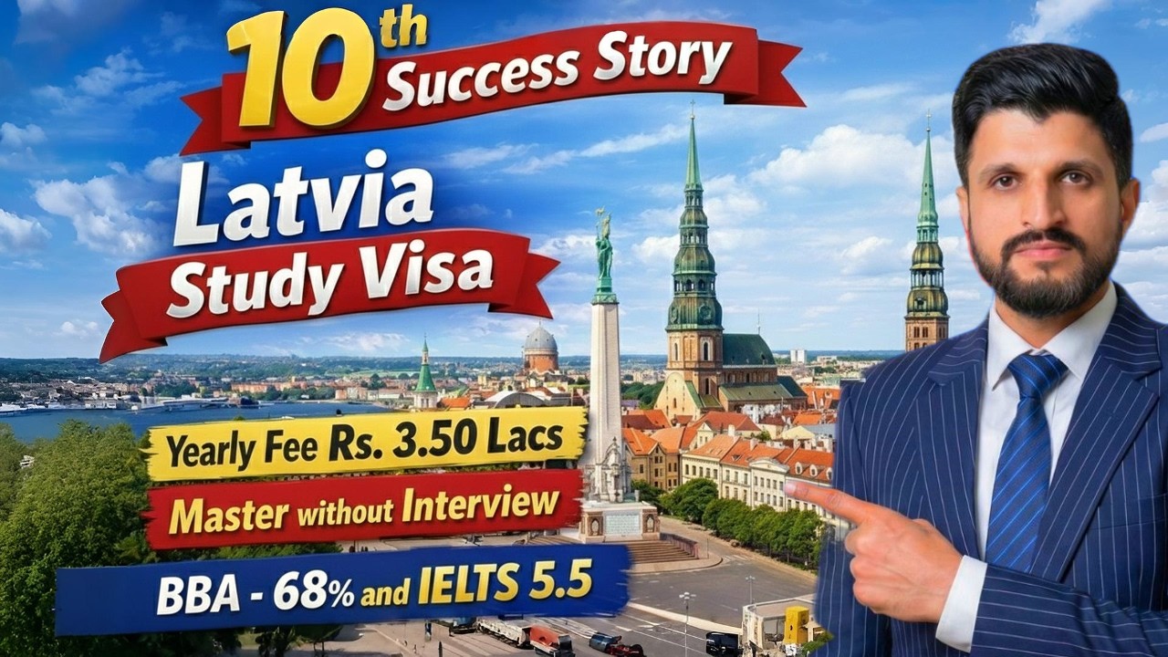 Latvia Study Visa | 10th Success Story | Without Interview | Study In Latvia In Public Universities