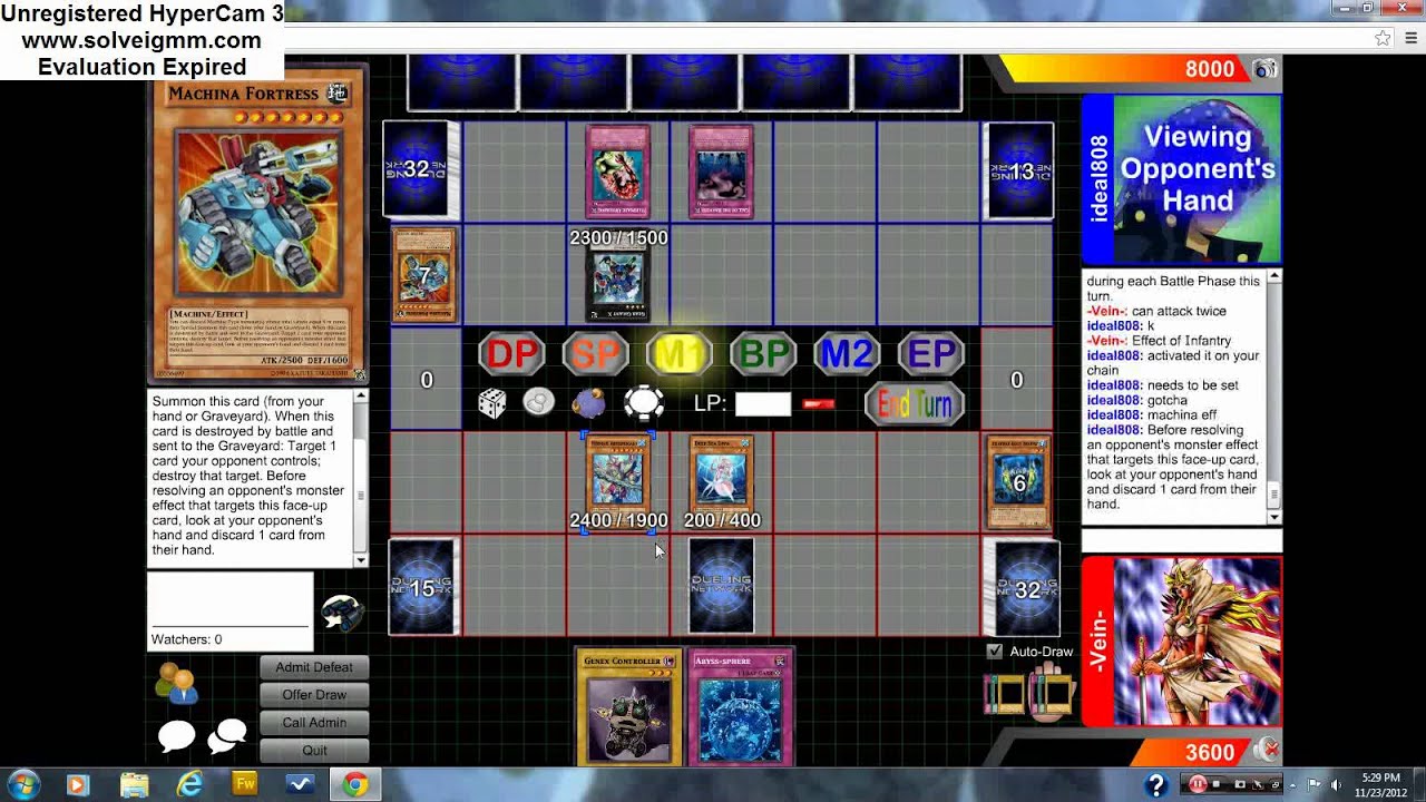 Yugioh Mermails vs Geargia's (-Vein- vs Ideal808) Dueling Network