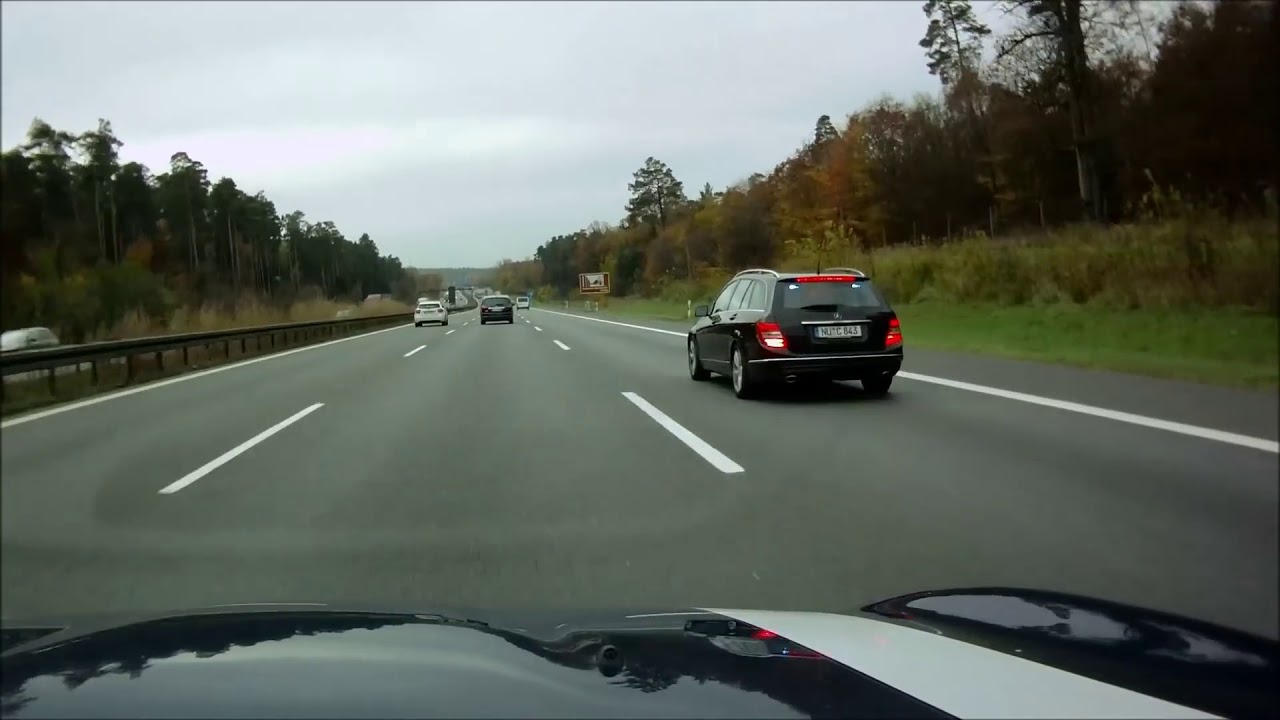 Unmarked Police stopping Trailer on Autobahn Germany  Extreme Street Fights & Knock Out Instant Karm