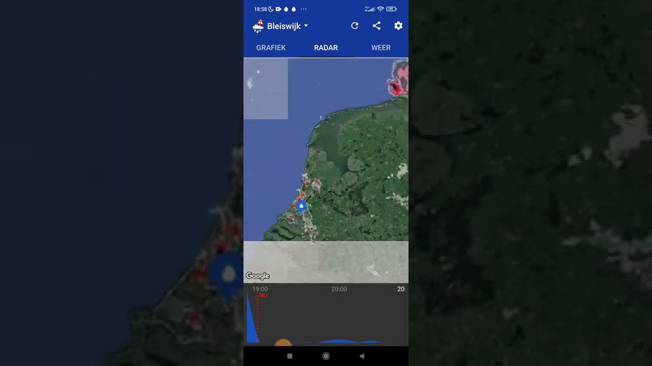 pas op onweer op komst ga maar voor veiligheid naar binnen