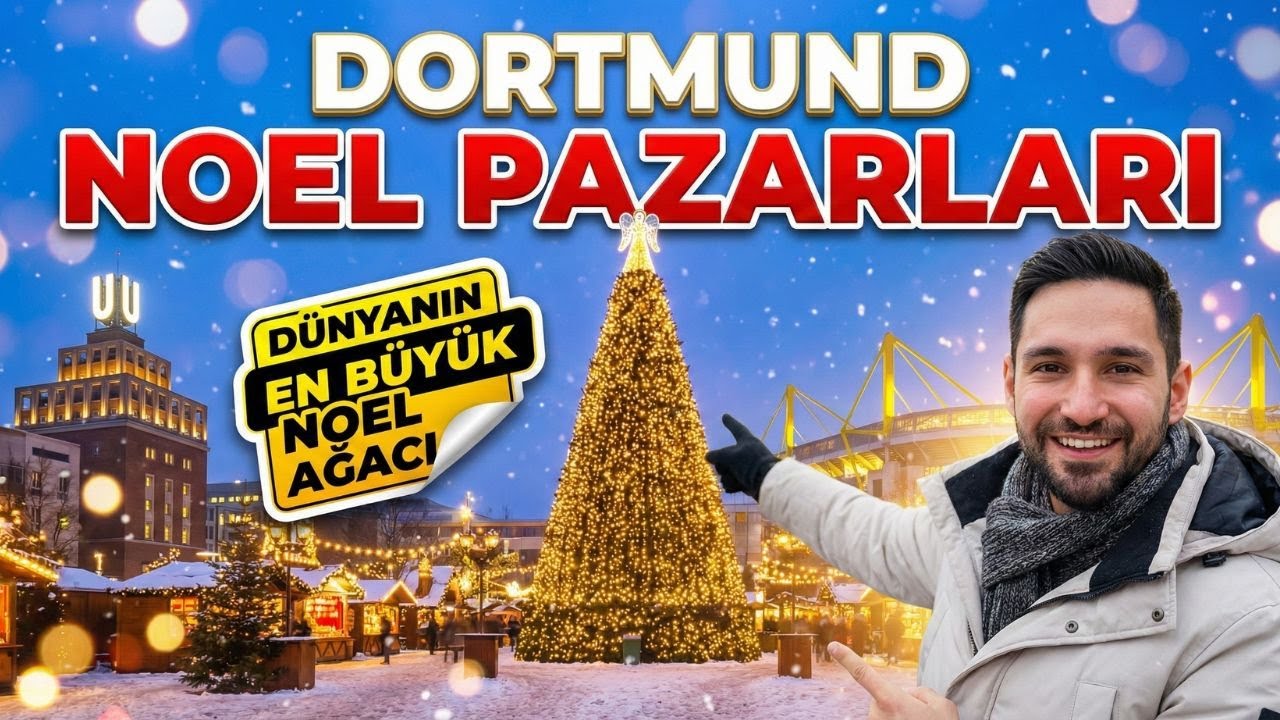 DORTMUND GEZİ REHBERİ & NOEL PAZARLARI 🎄 | D&uuml;nyanın En B&uuml;y&uuml;k Noel Ağacı! 😱 | Fiyatlar (VLOG)