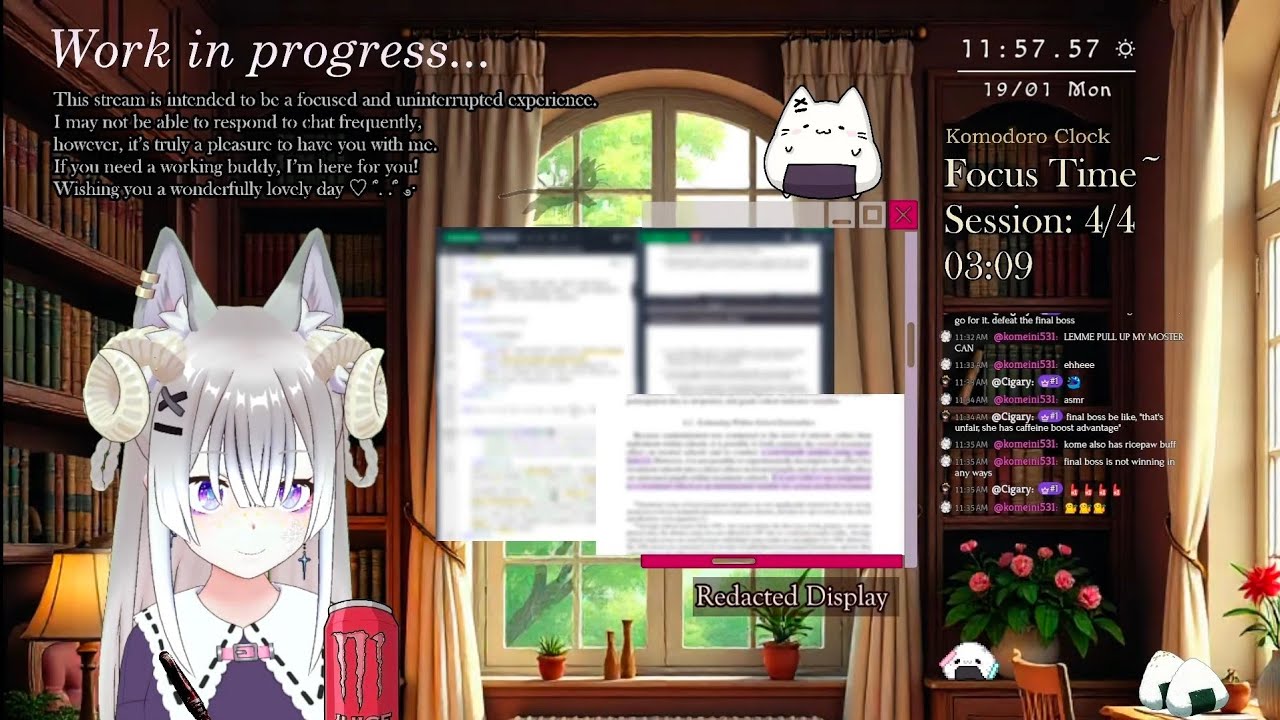 [Work Stream] Presentation tomorrow ooooof【 Komeini | REALITY EN 】