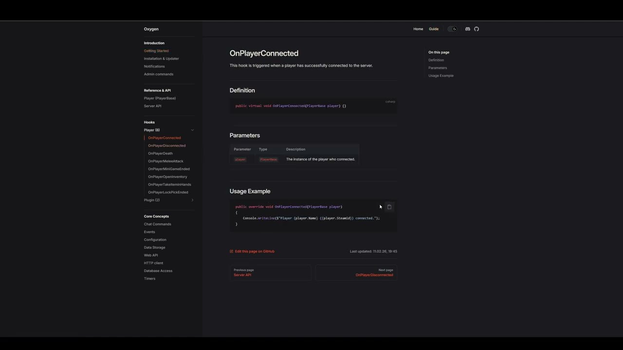 SCUM - Oxygen server side plugin