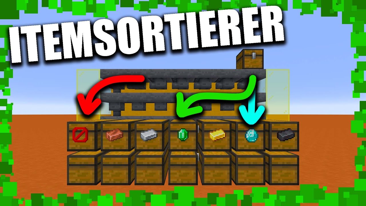 Minecraft: Vollautomatischer Item Sortierer