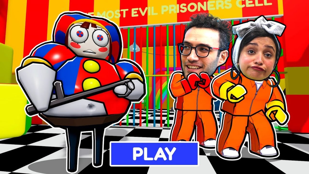اتحديت جوزي النوب بمهراتي في اللعب اتصدم .. ضحك للصبح 😂 Escaping The DIGITAL CIRCUS PRISON