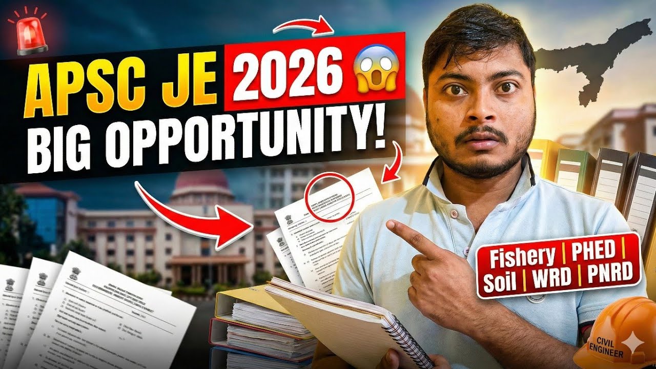 APSC JE 2026 BIG UPDATE 😱 | Upcoming JE Exams & Vacancies