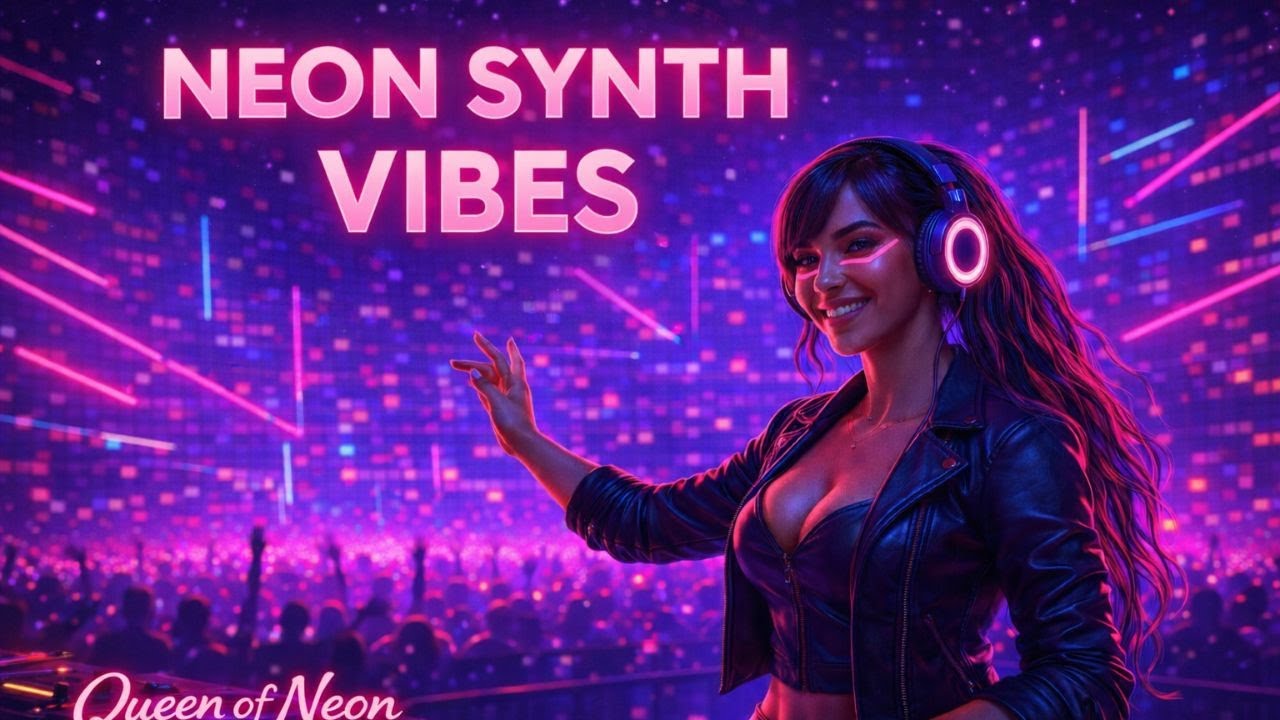 Queen Of Neon - Neon Synth Mix | Upbeat Night Music