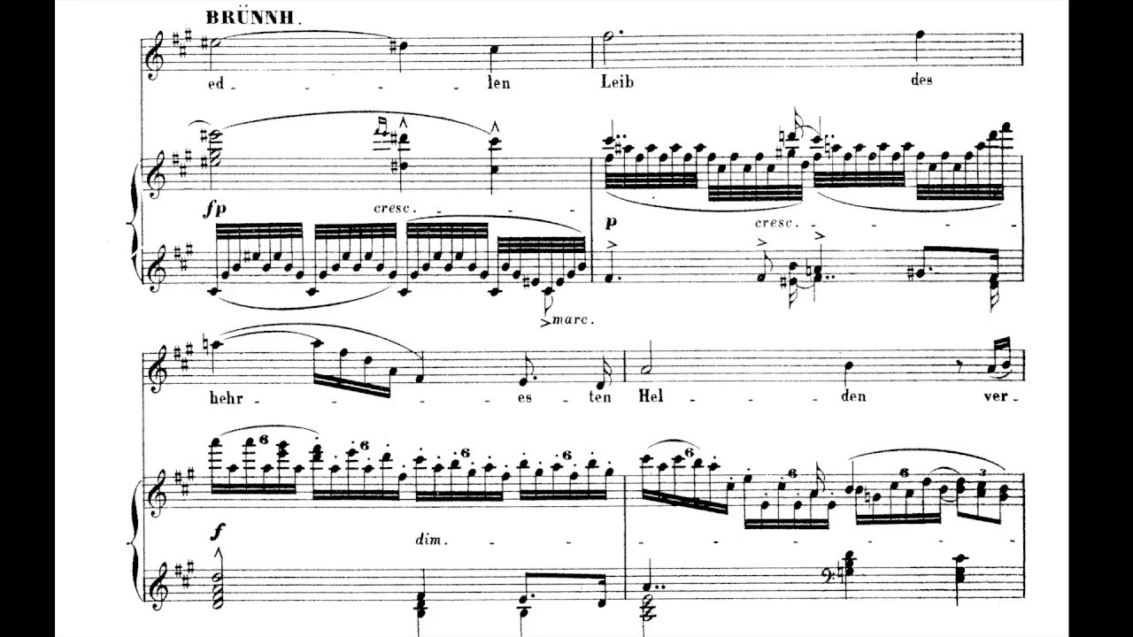 Starke Scheite shichtet mir dort; Götterdämmerung; Martha Mödl (with score)