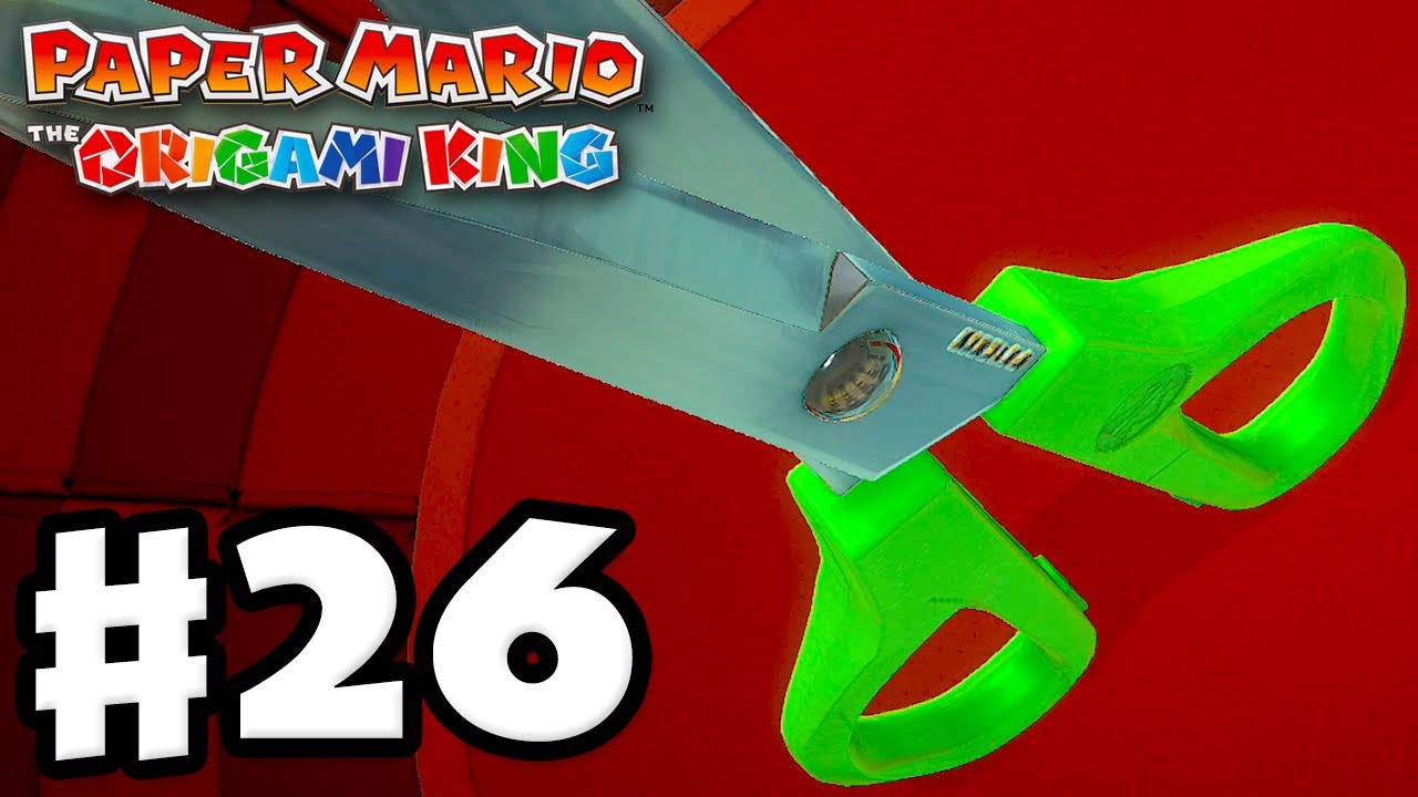 Scissors Boss Fight! - Paper Mario: The Origami King - Gameplay Walkthrough Part 26