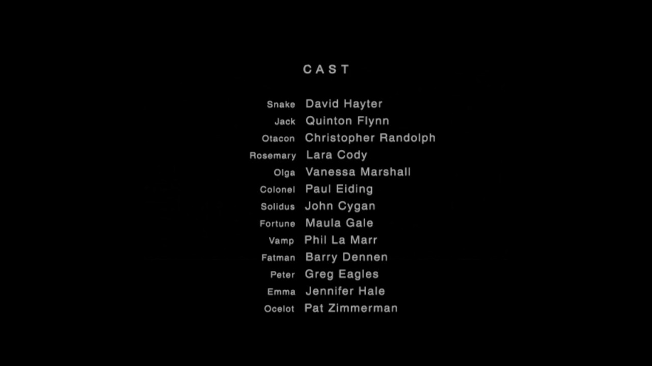 Metal Gear Solid 2 Sons Of Liberty Ending Credits PS2 2001 2009 HD