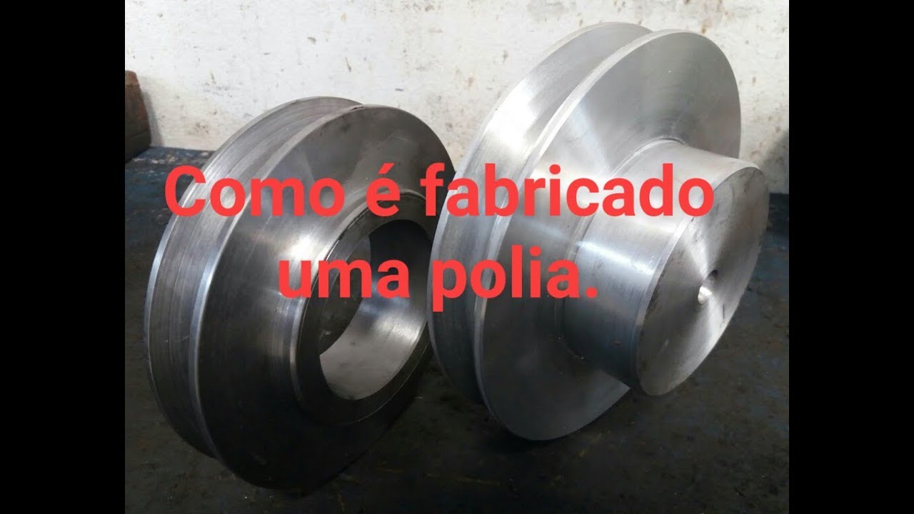 Fabricação de polia/medida certa usinagem.