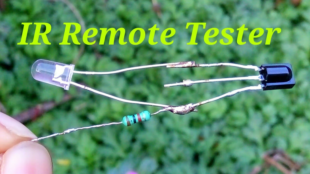 How To Build an IR Remote Tester Circuit, or IR Sensor or IR Receiver Circuit,Infrared Light Sensor