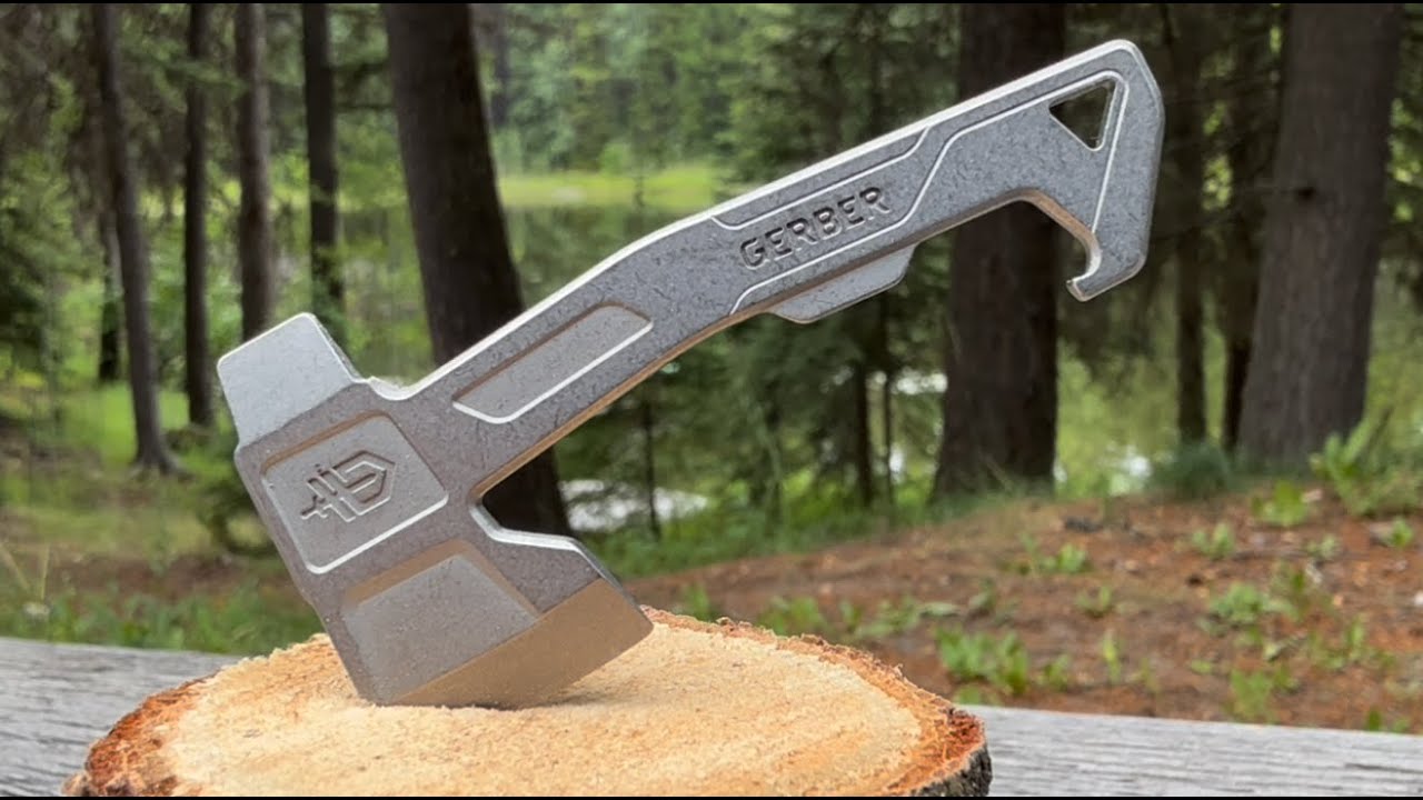 Gerber Micro Hatchet: Bushcraft your keychain with stainless steel chopping elegance. Man jewelry.