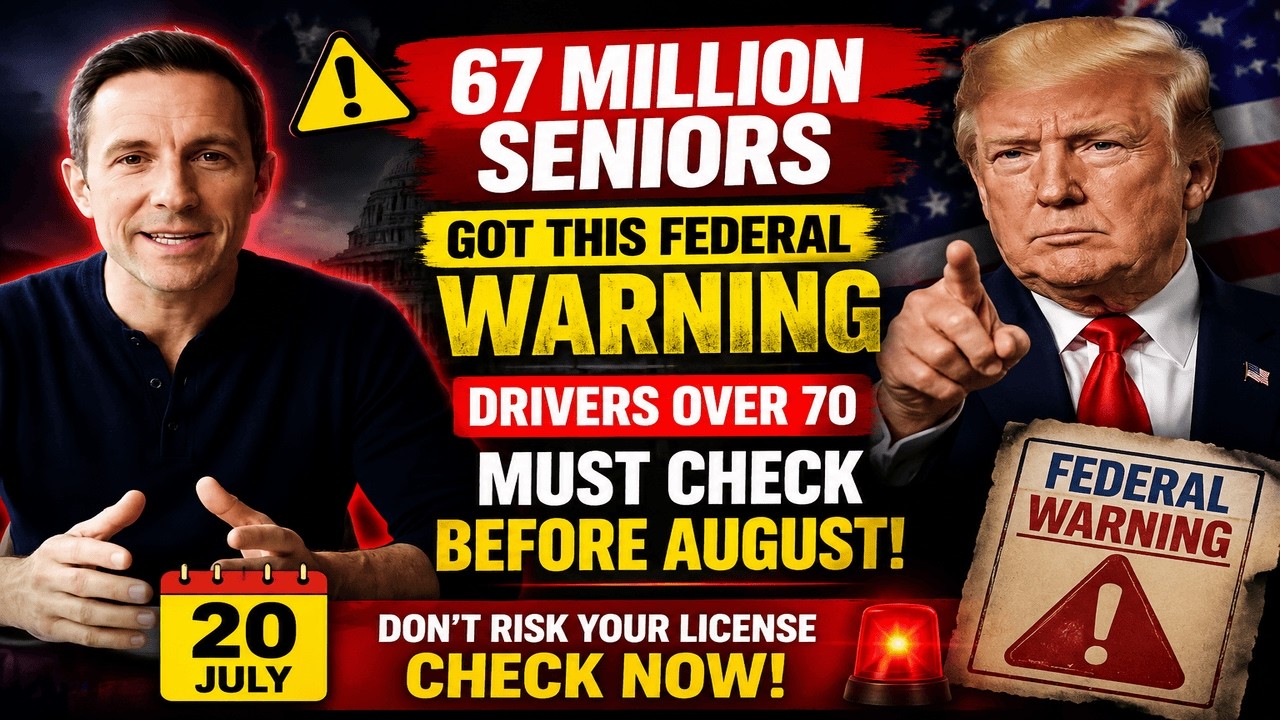 67 Million Seniors Got This Federal Warning &mdash; Drivers Over 70 Must Check Before August