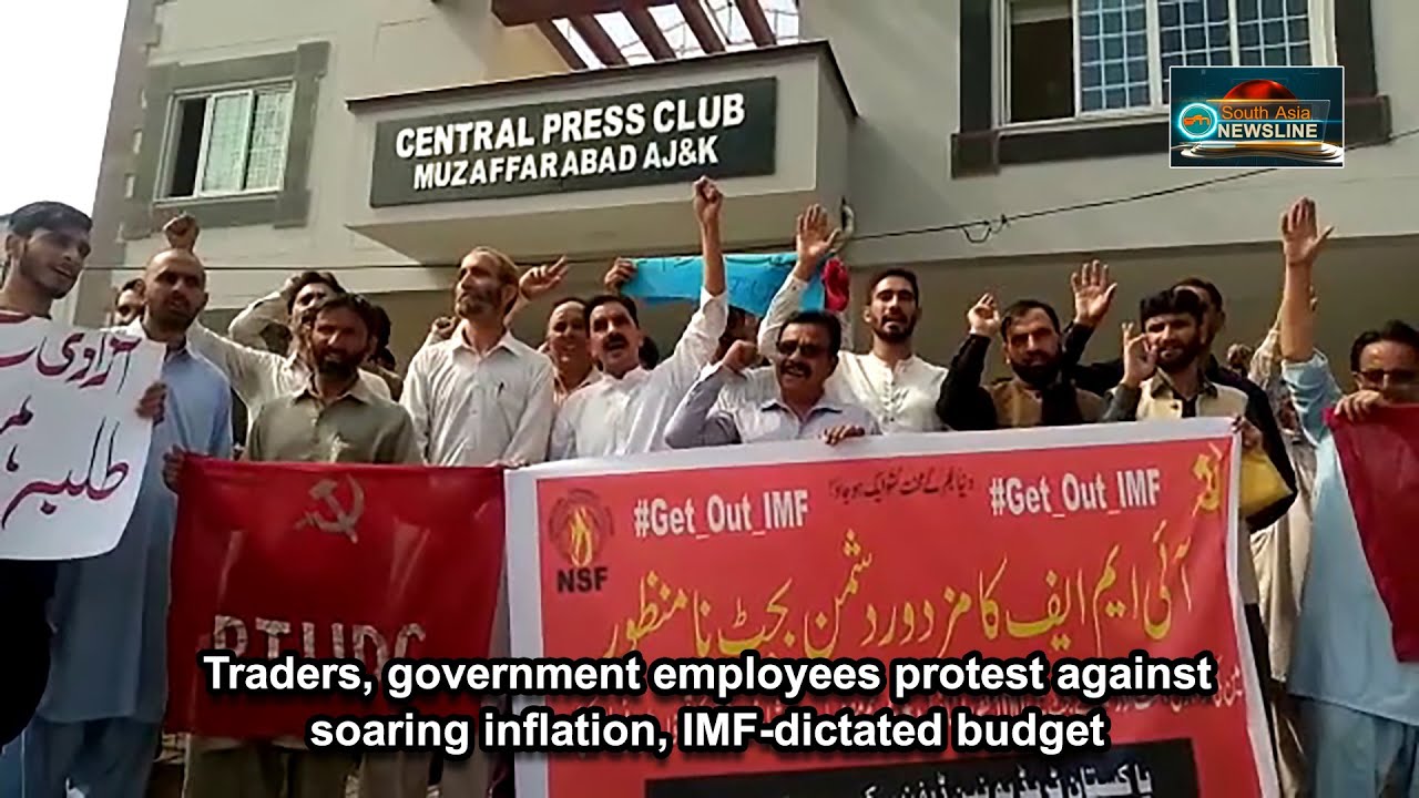 Traders, government employees protest against soaring inflation, IMF-dictated budget