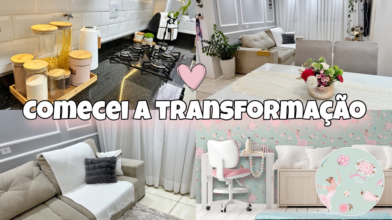 começou a TRANSFORMAÇÃO no quarto com papel de parede da SHOPEE 