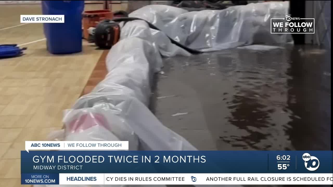 Midway District gym floods for second time in six weeks