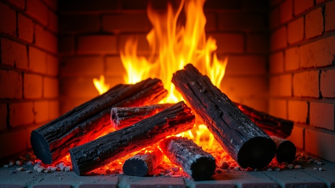 🔥 FIREPLACE 4K (LIVE 24/7). Fire Background with Crackling Fire Sounds. Cozy Fireplace