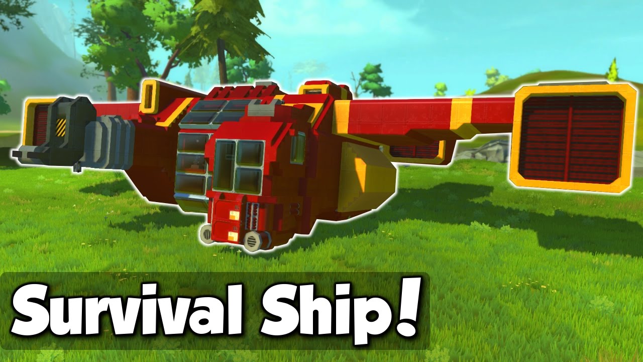 The Survival Ship! - Scrap Mechanic - Viewer Creation Showcase & Gameplay