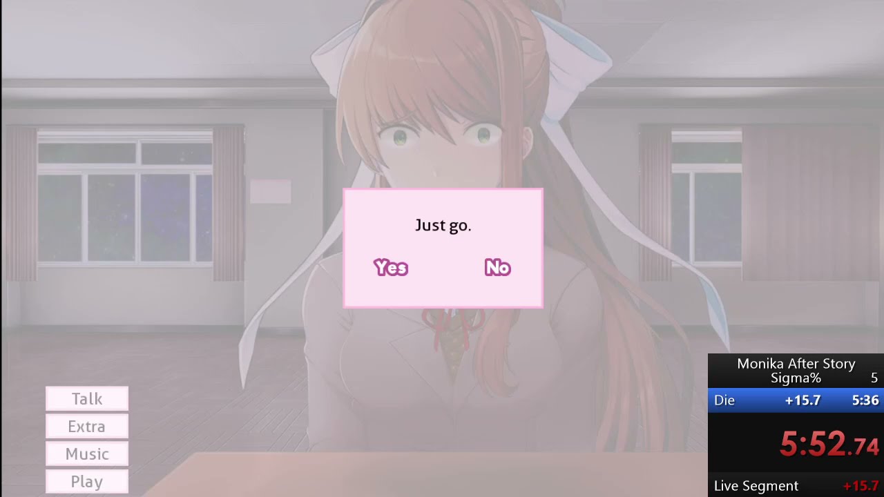 DDLC Monika After Story Speedrun (Sigma%)