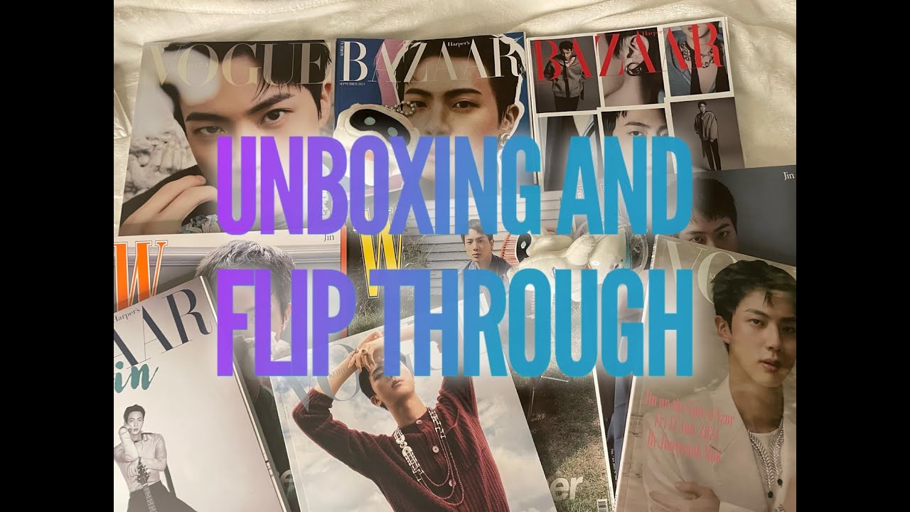 Jin Unboxing! LANIEGE AND MAGAZINES!