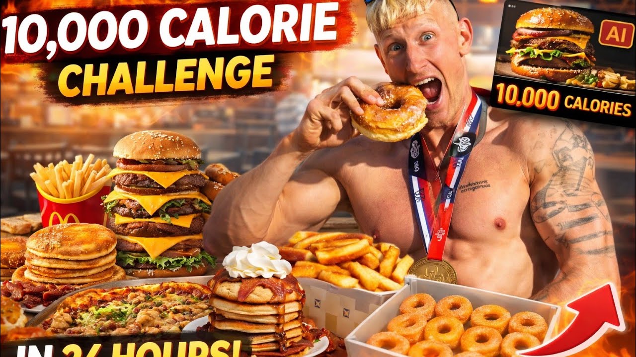 AI DOING MY 10 THOUSAND CALORIES CHALLENGE!