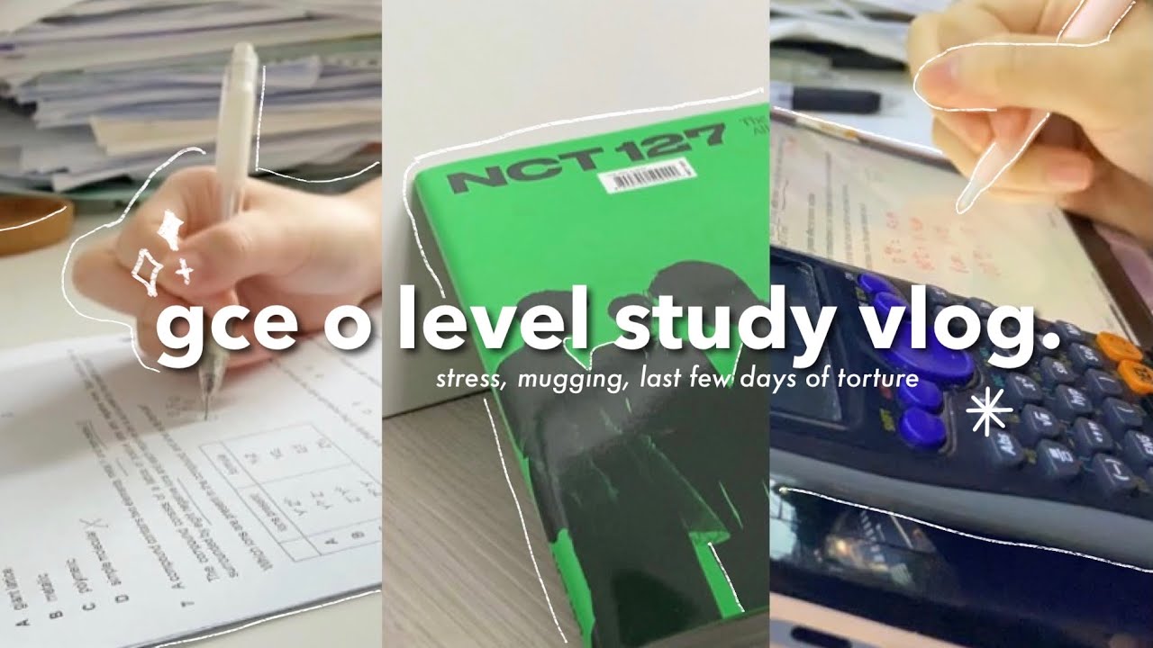 study vlog: the last few days of gce o level 🍧🌷 | singapore