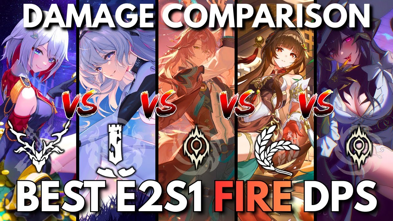 Best E2 Fire DPS Compared | Topaz vs Firefly vs Jiaoqiu vs Lingsha vs The Dahila | AA | HSR 3.8