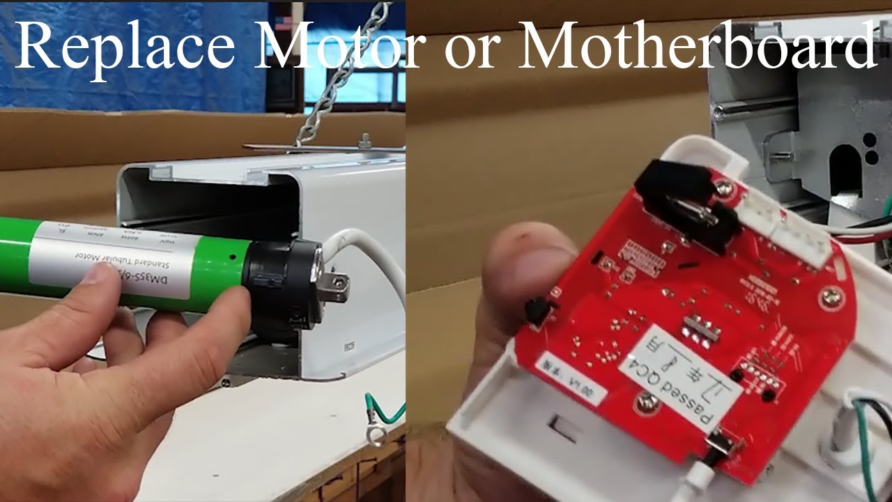 REPLACING A MOTOR AND/OR MOTHERBOARD on a Silver Ticket in-ceiling motorized screen