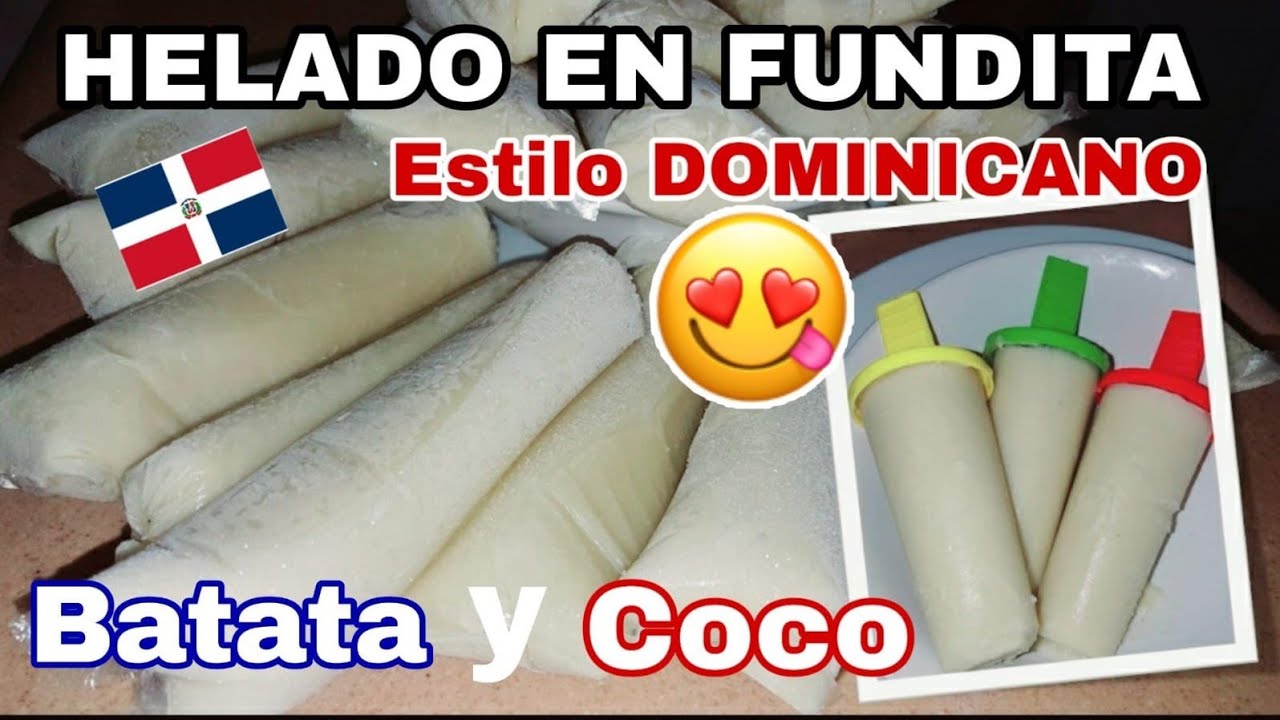 Helado de Batata y Coco Estilo Dominicano