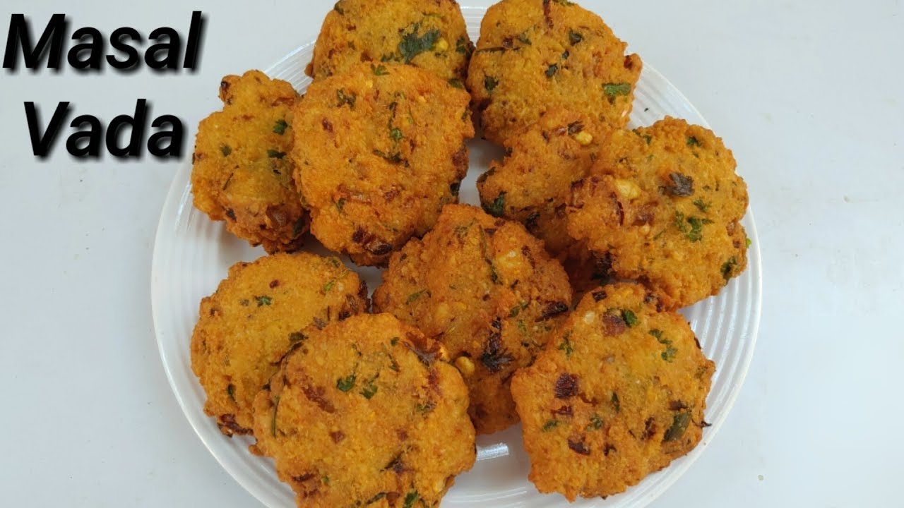 ಮಸಾಲ್ ವಡೆ / ಆಂಬೊಡೆ ಮಾಡುವ ವಿಧಾನ | Masala vada Recipe - Crispy masala vada recipe in Kannada