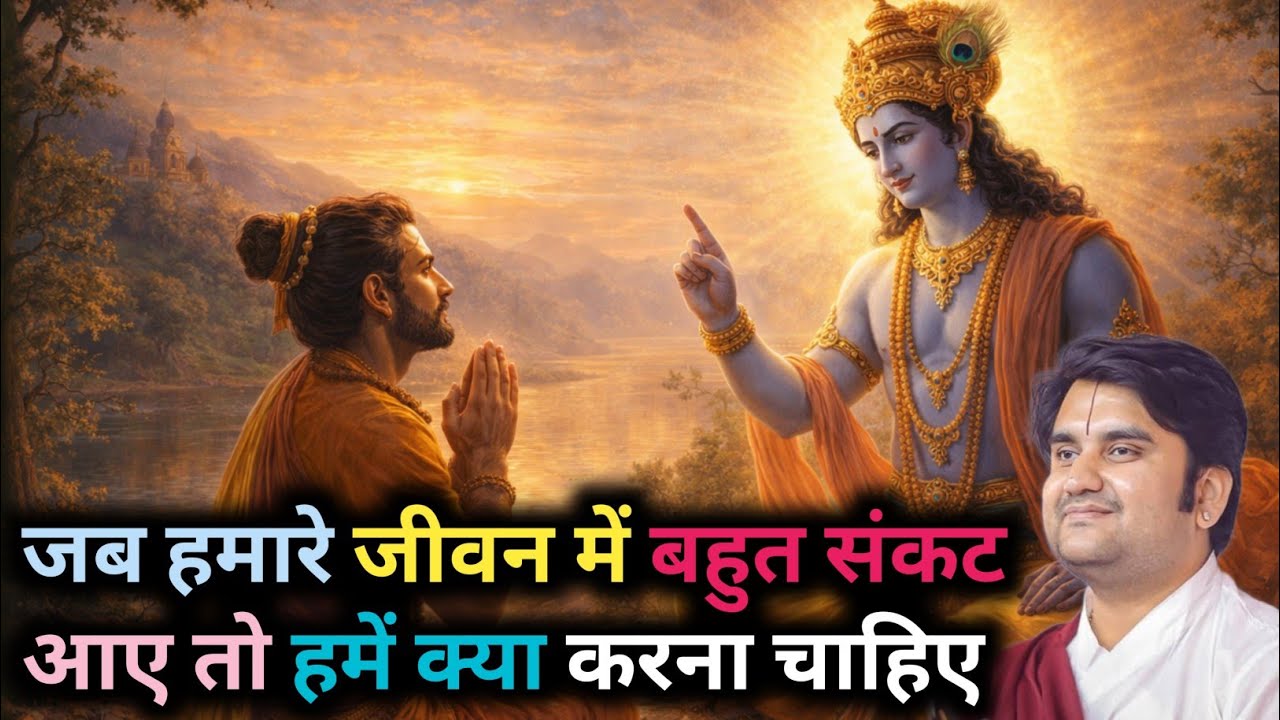जब हमारे जीवन में बहुत संकट आए तो हमें क्या करना चाहिए ? #bhaktipath #indreshji #katha 