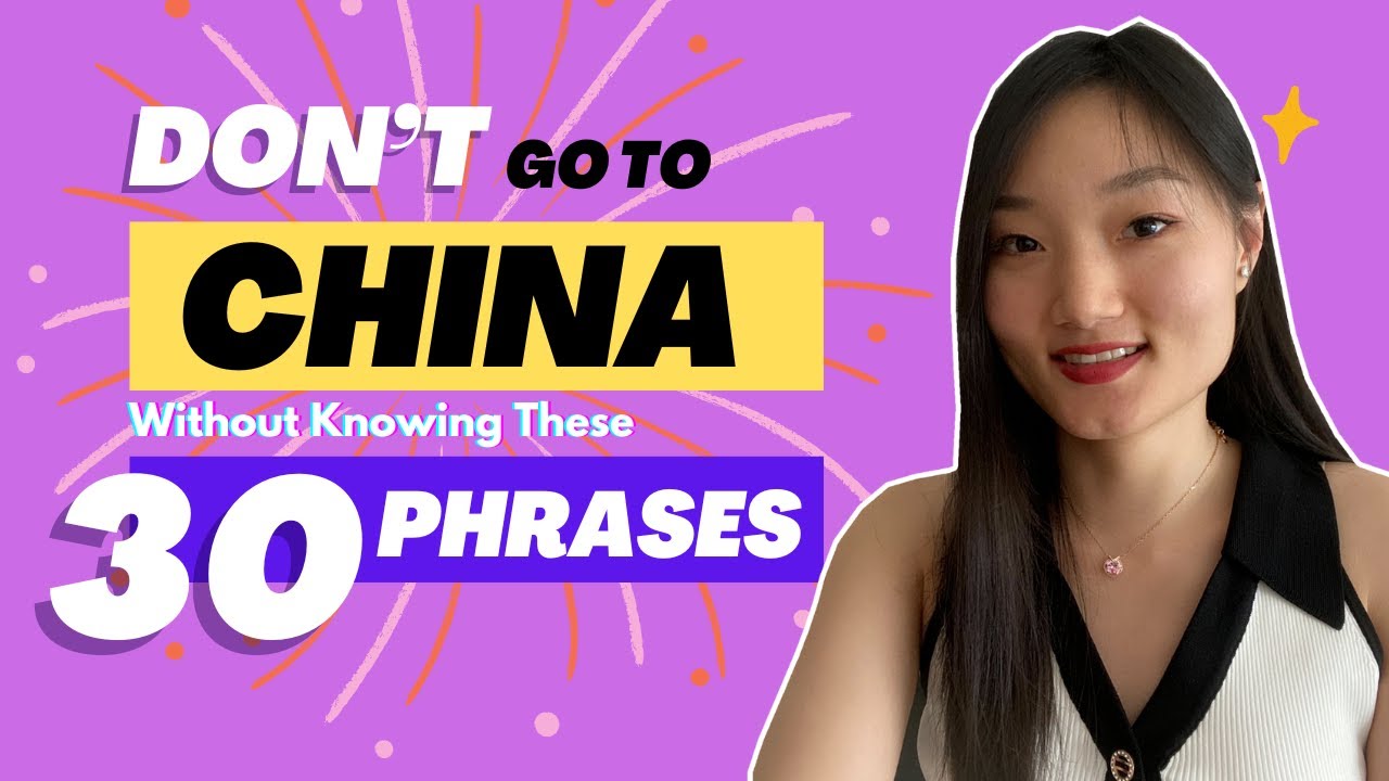 30 Top MOST Important Travel Phrases in Chinese