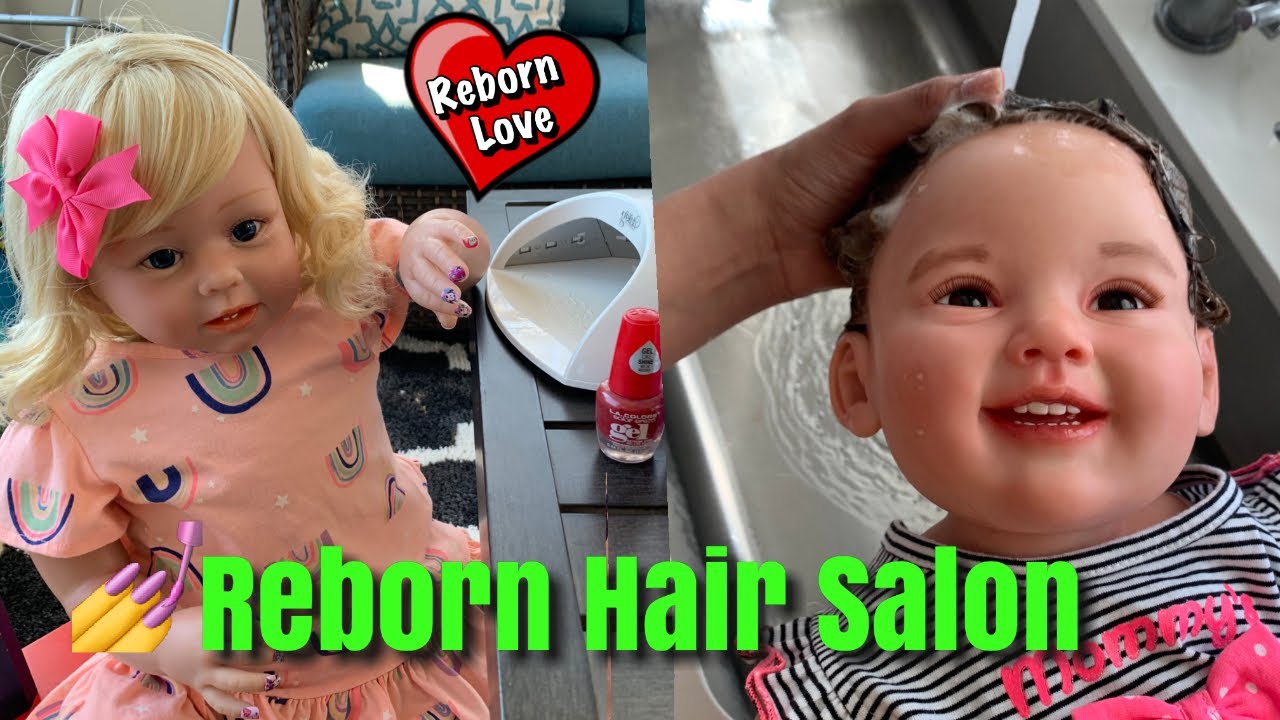 At Home Hair Salon for Reborn Toddler how to wash reborn hair