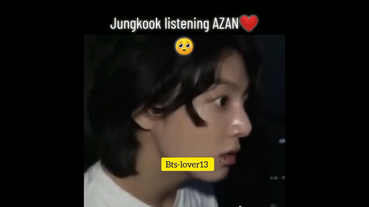 Jungkook is listening Quran Pak and his reaction 😱#viral #btsarmy #bts #viralvideo #shorts #jungkook