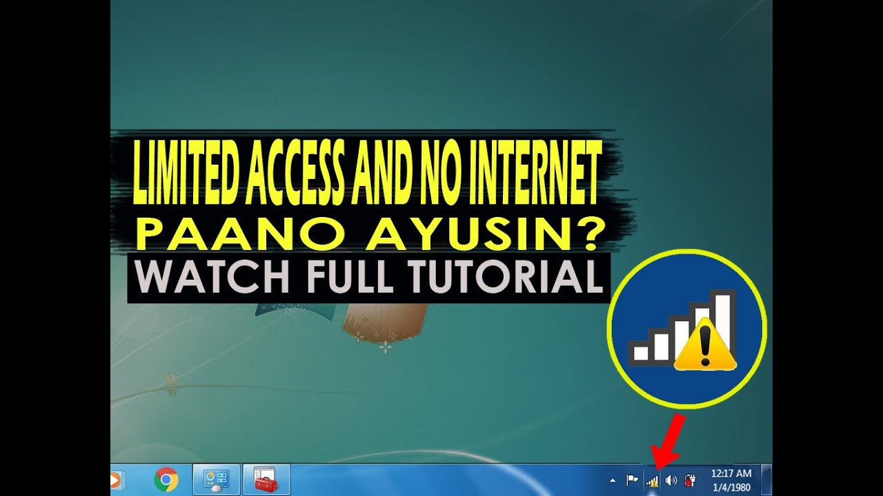 Paano ayusin ang Limited access or no internet (problem solved)