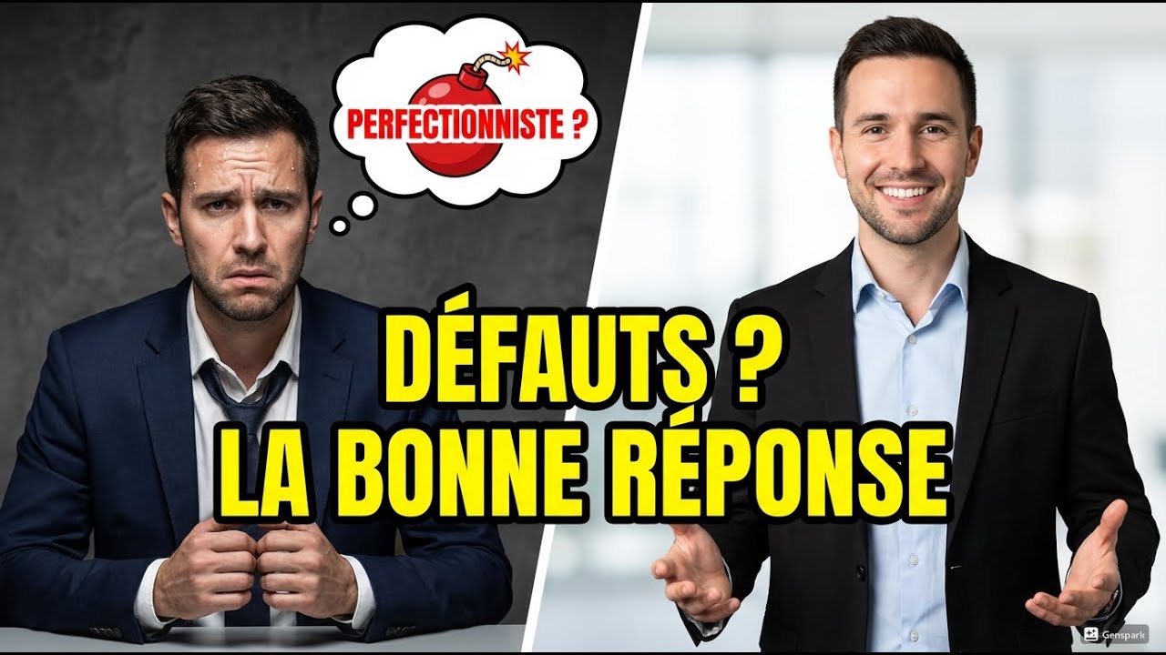 Quels sont vos défauts : la réponse PARFAITE sans se griller